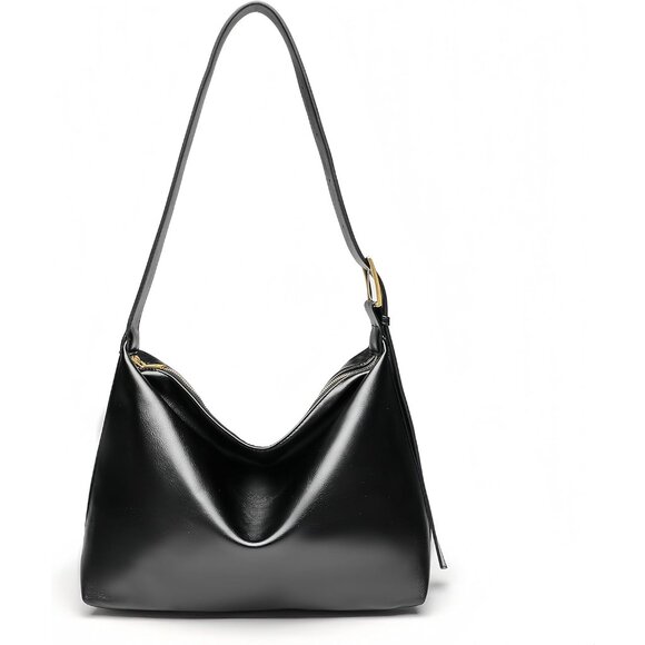 Genuine Leather Hobo Bags Purse for Women Crossbody Bag Slouchy Shoulder Handbag - Picture 1 of 7